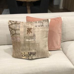 Two 20x20 Pottery Barn Pillow Covers